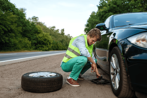 flat tyre